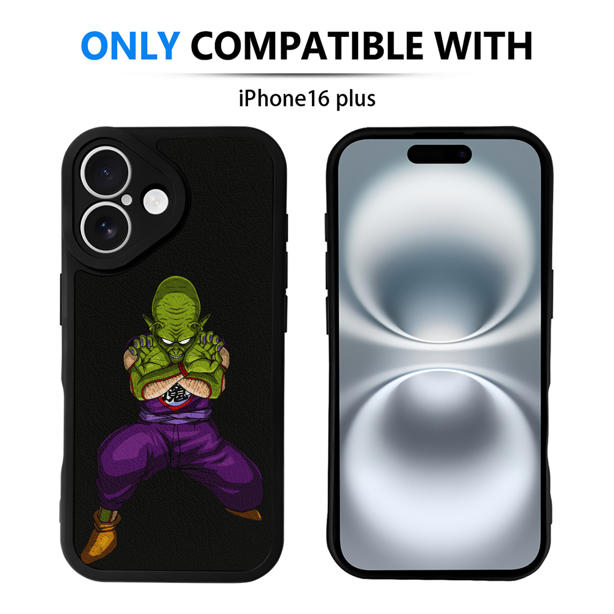 （画像用） ドラゴンボール DRAGON BALL 【iPhone 16シリーズ対応】シリコンスマホケース（レザー調） 材質：シリコン